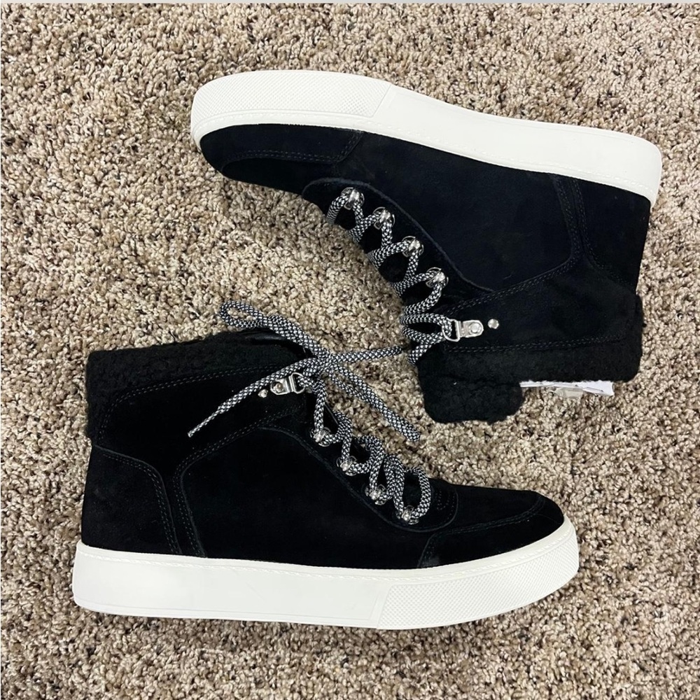 Marc Fisher Women Hi Top Sneaker Suede Summa Booties - Picture 2 of 5